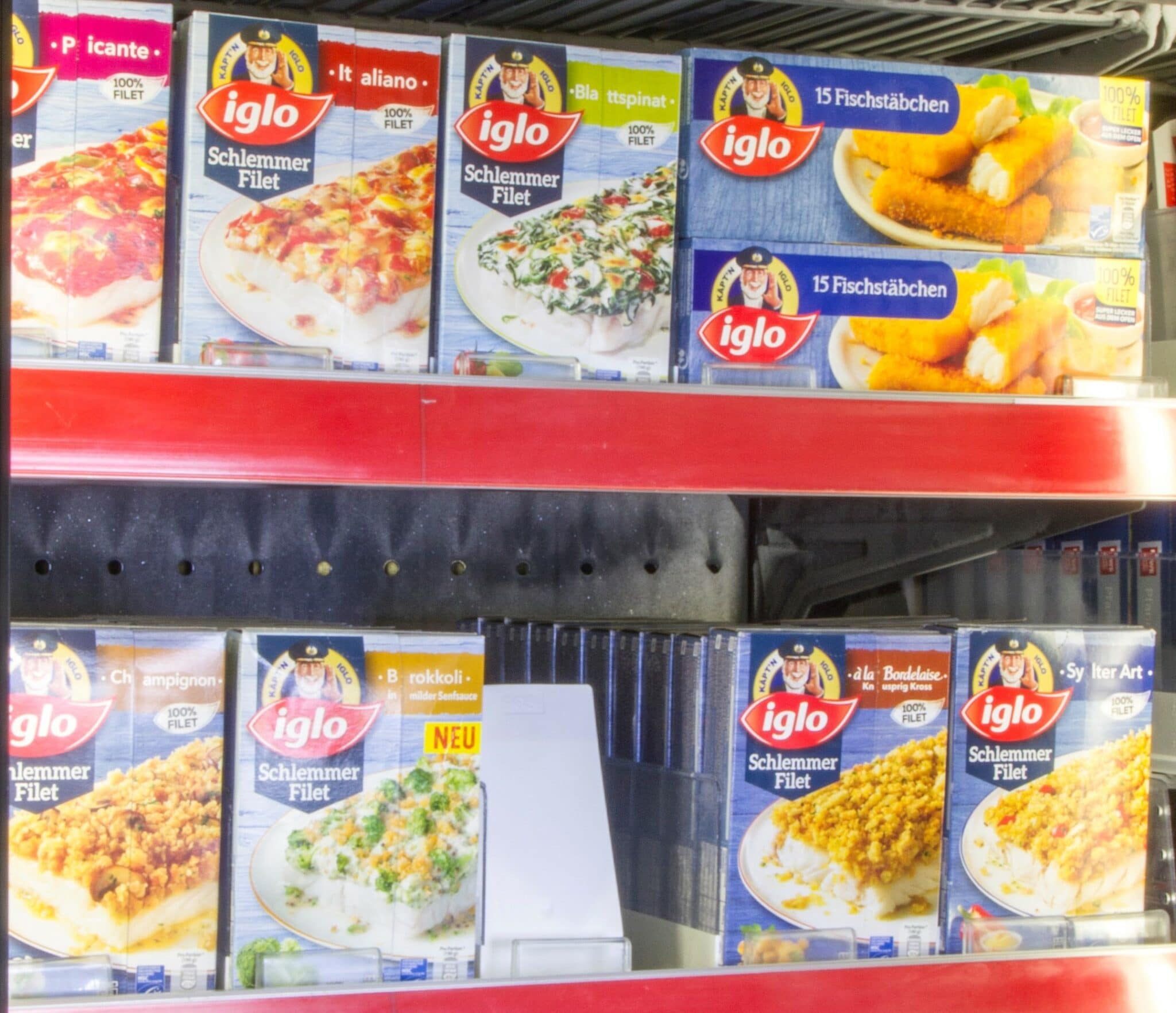 Optimización de los estantes en la sección de pescado y carne congelados
