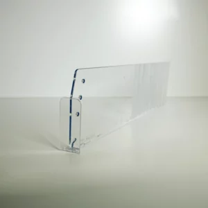 Divider Vario D120 height 120mm, front height 80mm, transparent
